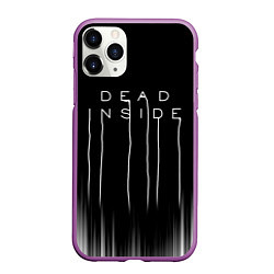 Чехол iPhone 11 Pro матовый DEAD INSIDE DEATH STRANDING, цвет: 3D-фиолетовый