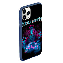 Чехол iPhone 11 Pro матовый MEGADETH, цвет: 3D-тёмно-синий — фото 2