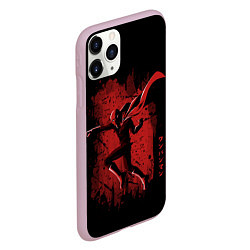 Чехол iPhone 11 Pro матовый One-Punch Man, цвет: 3D-розовый — фото 2