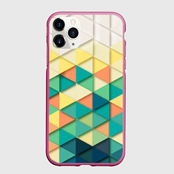 Чехол iPhone 11 Pro матовый Ромбики