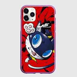 Чехол iPhone 11 Pro матовый Персона 5, цвет: 3D-фиолетовый