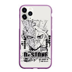 Чехол iPhone 11 Pro матовый Dr Stone Senkuu, цвет: 3D-фиолетовый