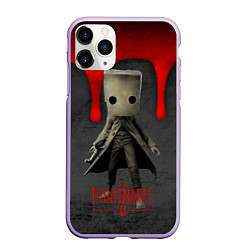 Чехол iPhone 11 Pro матовый Little Nightmares 2 кровь, цвет: 3D-светло-сиреневый
