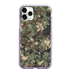 Чехол iPhone 11 Pro матовый Хмельной камуфляж, цвет: 3D-светло-сиреневый