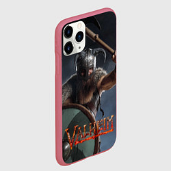 Чехол iPhone 11 Pro матовый Viking Valheim, цвет: 3D-малиновый — фото 2