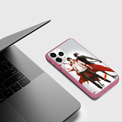 Чехол iPhone 11 Pro матовый Master of Skill Ye Xiu, цвет: 3D-малиновый — фото 2