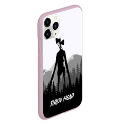 Чехол iPhone 11 Pro матовый SIREN HEAD DARK FOREST, цвет: 3D-розовый — фото 2