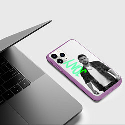 Чехол iPhone 11 Pro матовый Jony music, цвет: 3D-фиолетовый — фото 2