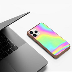 Чехол iPhone 11 Pro матовый Цвет волшебства, цвет: 3D-коричневый — фото 2