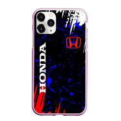 Чехол iPhone 11 Pro матовый HONDA, цвет: 3D-розовый