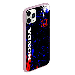 Чехол iPhone 11 Pro матовый HONDA, цвет: 3D-розовый — фото 2