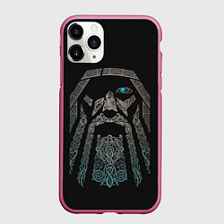 Чехол iPhone 11 Pro матовый ВсеотецОдин, цвет: 3D-малиновый