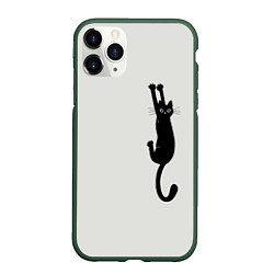 Чехол iPhone 11 Pro матовый Испуганный кот