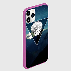 Чехол iPhone 11 Pro матовый Магическая Битва - Ты плачешь?, цвет: 3D-фиолетовый — фото 2