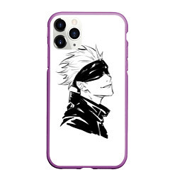 Чехол iPhone 11 Pro матовый Smile Jujutsu kai, цвет: 3D-фиолетовый