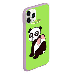 Чехол iPhone 11 Pro матовый Святая панда, цвет: 3D-сиреневый — фото 2