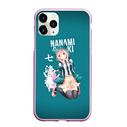 Чехол iPhone 11 Pro матовый Чиаки Нанами Danganronpa 2, цвет: 3D-розовый