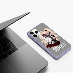 Чехол iPhone 11 Pro матовый MONOKUMA JUNKO, цвет: 3D-светло-сиреневый — фото 2
