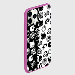 Чехол iPhone 11 Pro матовый ЭМБЛЕМЫ МАГИЧЕСКАЯ БИТВА JK, цвет: 3D-фиолетовый — фото 2