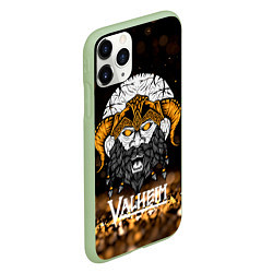 Чехол iPhone 11 Pro матовый Valheim Viking Gold, цвет: 3D-салатовый — фото 2