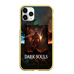 Чехол iPhone 11 Pro матовый DARKSOULS ТЕМНЫЕ ДУШИ, цвет: 3D-желтый