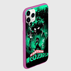 Чехол iPhone 11 Pro матовый МОЯ ГЕРОЙСКАЯ АКАДЕМИЯ ДЭКУ, цвет: 3D-фиолетовый — фото 2