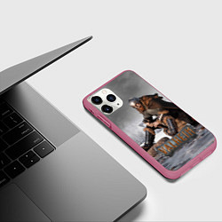 Чехол iPhone 11 Pro матовый Valheim Викинг, цвет: 3D-малиновый — фото 2
