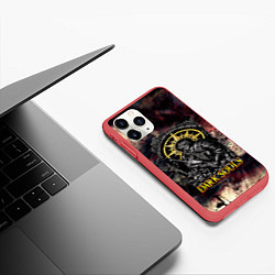 Чехол iPhone 11 Pro матовый DARKSOULS ТЕМНЫЕ ДУШИ, цвет: 3D-красный — фото 2