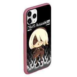 Чехол iPhone 11 Pro матовый NIER AUTOMATA, цвет: 3D-малиновый — фото 2