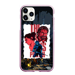 Чехол iPhone 11 Pro матовый The Last of Us Joel&Ellie, цвет: 3D-розовый