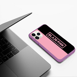 Чехол iPhone 11 Pro матовый BLACKPINK, цвет: 3D-фиолетовый — фото 2