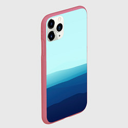 Чехол iPhone 11 Pro матовый Море, цвет: 3D-малиновый — фото 2