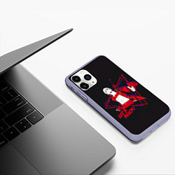 Чехол iPhone 11 Pro матовый Lets Rock DMC, цвет: 3D-светло-сиреневый — фото 2