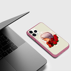 Чехол iPhone 11 Pro матовый Данте DMC, цвет: 3D-малиновый — фото 2