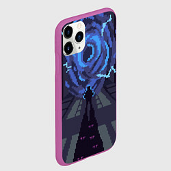 Чехол iPhone 11 Pro матовый Solo Leveling, цвет: 3D-фиолетовый — фото 2