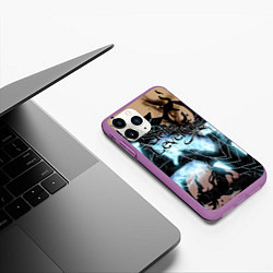 Чехол iPhone 11 Pro матовый Solo leveling, цвет: 3D-фиолетовый — фото 2