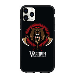 Чехол iPhone 11 Pro матовый Valheim Viking Bear, цвет: 3D-черный