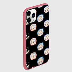 Чехол iPhone 11 Pro матовый DMC Pattern, цвет: 3D-малиновый — фото 2