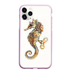 Чехол iPhone 11 Pro матовый Морской конёк