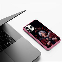 Чехол iPhone 11 Pro матовый Saint Dante, цвет: 3D-малиновый — фото 2