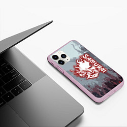 Чехол iPhone 11 Pro матовый SAMURAI GAME, цвет: 3D-розовый — фото 2