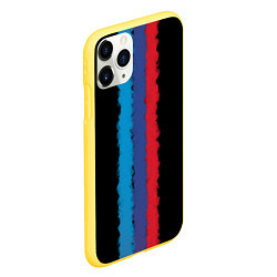 Чехол iPhone 11 Pro матовый BMW LINE PERFORMANCE, цвет: 3D-желтый — фото 2