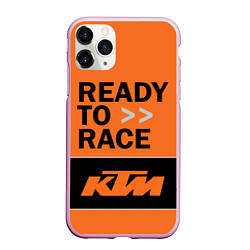 Чехол iPhone 11 Pro матовый KTM READY TO RACE Z, цвет: 3D-розовый