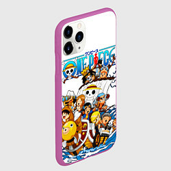 Чехол iPhone 11 Pro матовый ONE PIECE ВАН ПИС МОРЕ, цвет: 3D-фиолетовый — фото 2