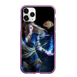 Чехол iPhone 11 Pro матовый Path of Exile, цвет: 3D-фиолетовый