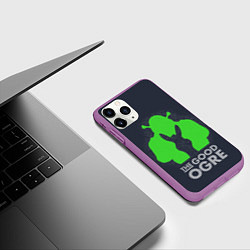 Чехол iPhone 11 Pro матовый Shrek: Im good ogre, цвет: 3D-фиолетовый — фото 2