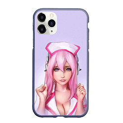 Чехол iPhone 11 Pro матовый Медсестричка Nurse Z, цвет: 3D-серый