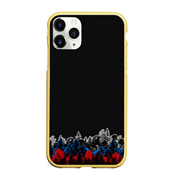 Чехол iPhone 11 Pro матовый Флаг из леса, цвет: 3D-желтый