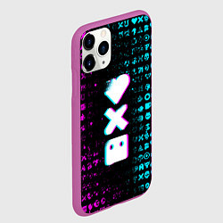 Чехол iPhone 11 Pro матовый ЛЮБОВЬ СМЕРТЬ И РОБОТЫ, цвет: 3D-фиолетовый — фото 2