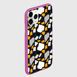 Чехол iPhone 11 Pro матовый Венецианское Терраццо Venice, цвет: 3D-фиолетовый — фото 2